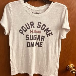 DEF LEPPARD lucky brand medium t-shirt